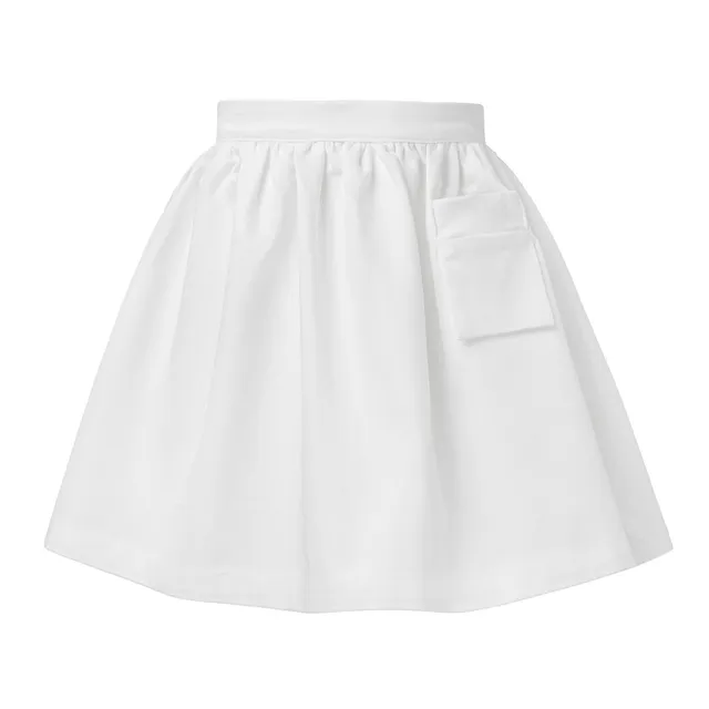 Infantium Victoria White Gabardine Rock Weiß Baumwolle