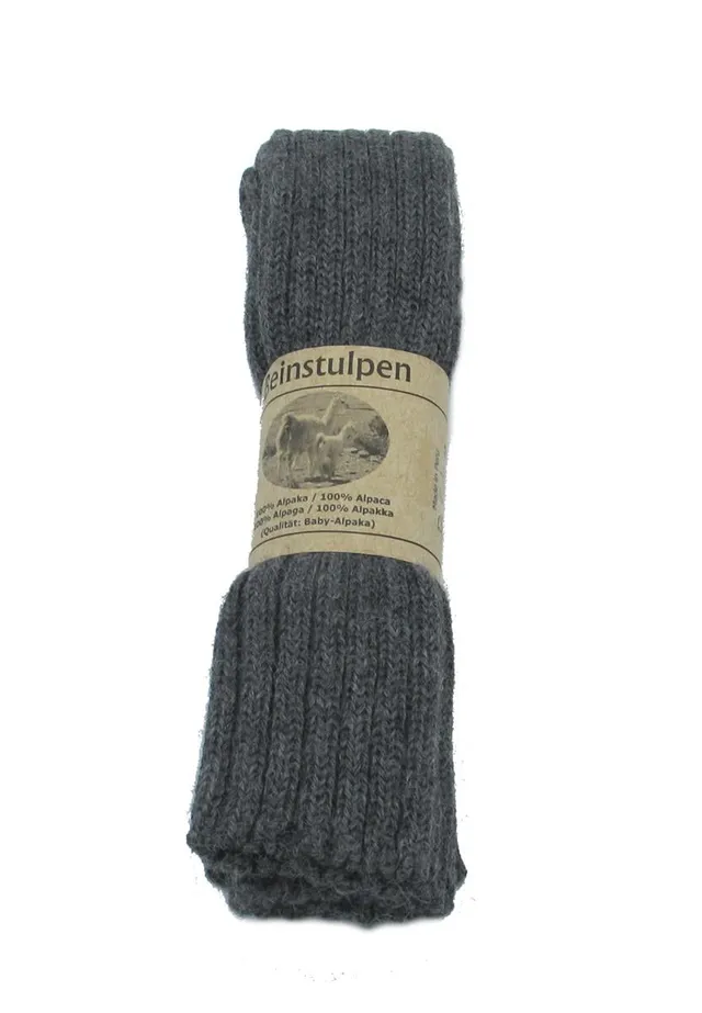 Marlowe Nature Beinstulpe Baby Alpaka Beinwärmer weiß E 100% Wolle