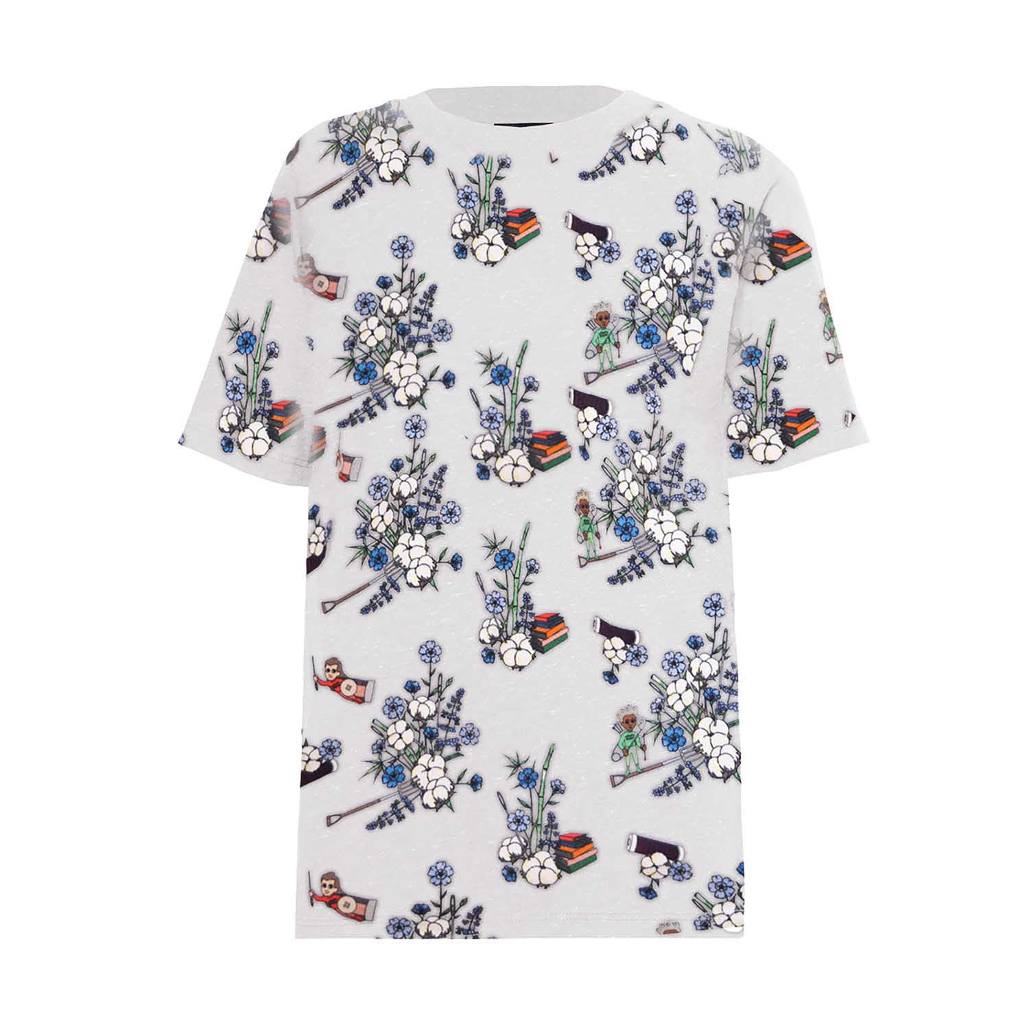 Infantium Victoria Floral Tee Weiß Baumwoll-T-Shirt Gr.104