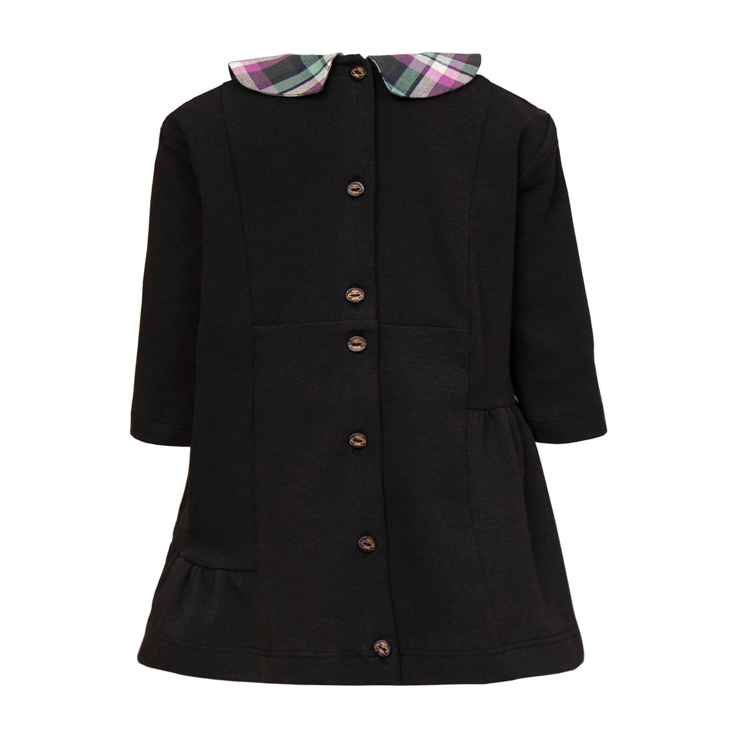 Infantium Victoria Black Babykleid Schwarz Tartan 80