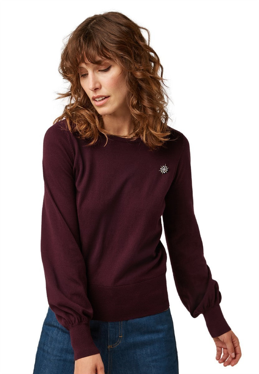 marlowe nature Bell Top Club Pullover schwarz Bio