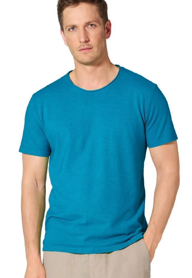 marlowe nature Tshirt Mit Rollsaum Shirt miami Hanf