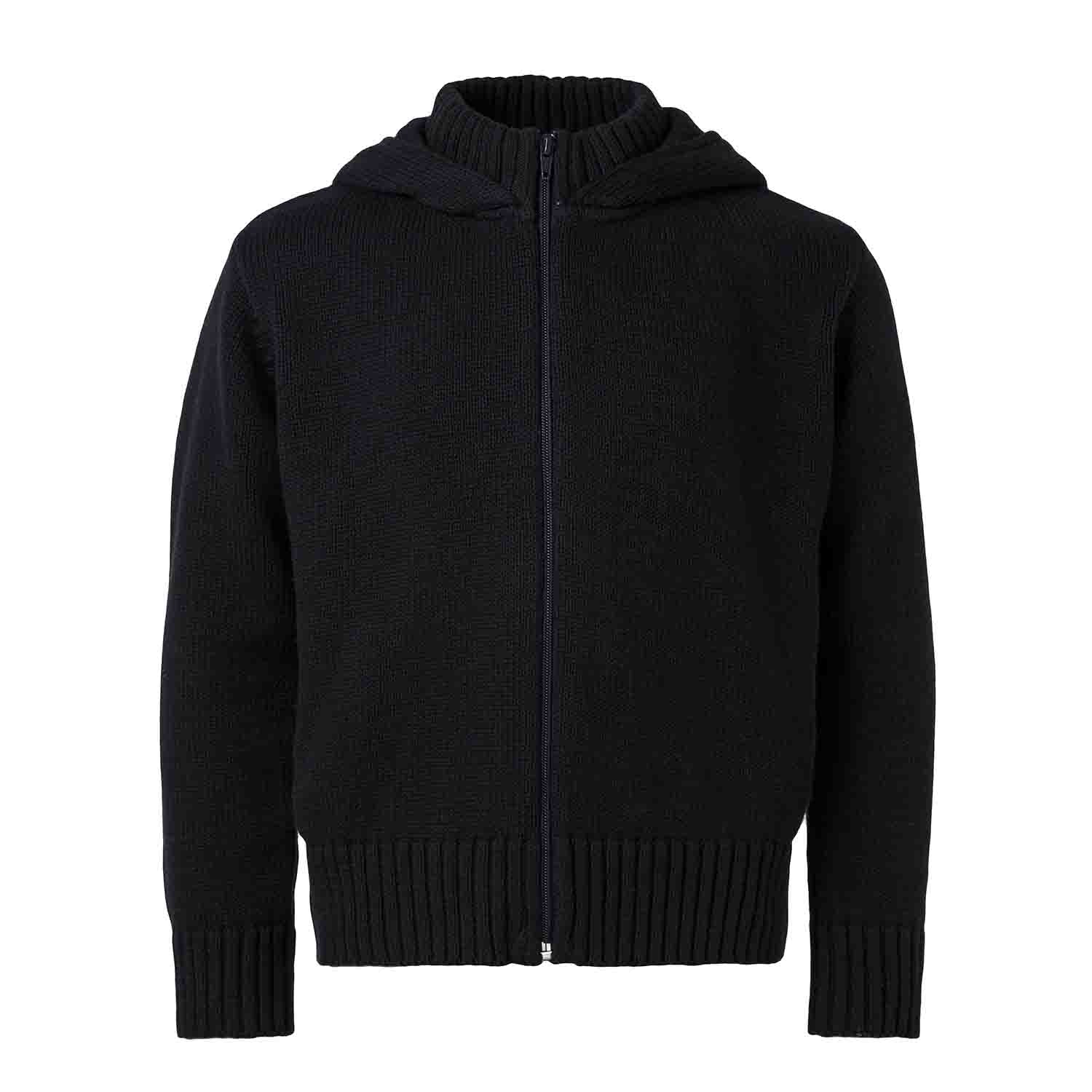 Infantium Victoria Black Knitted Hoodie Orangutan 92 Bio-Baumwolle