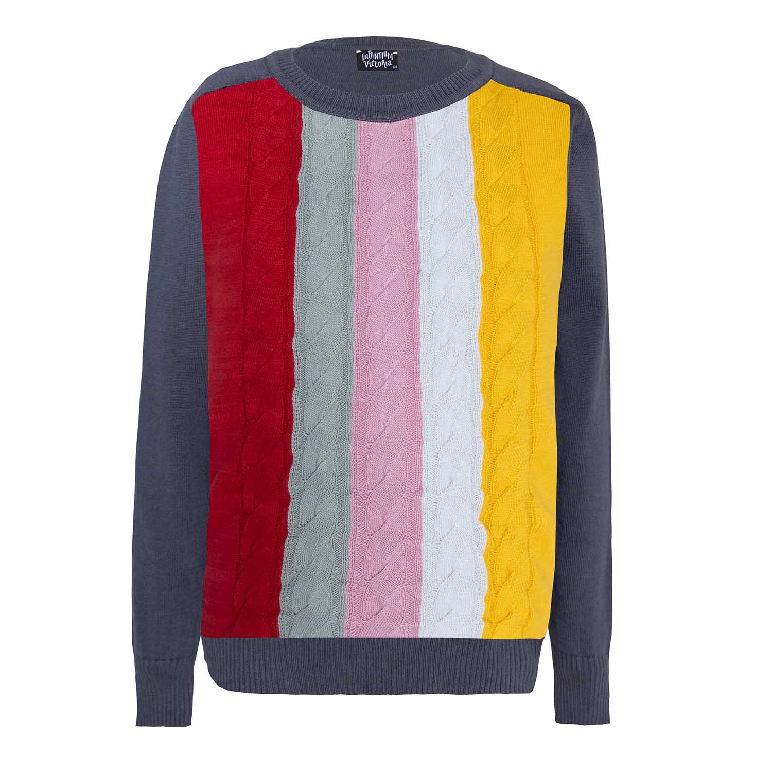 Infantium Victoria Cable Knit Pullover Beige Bio-Baumwolle