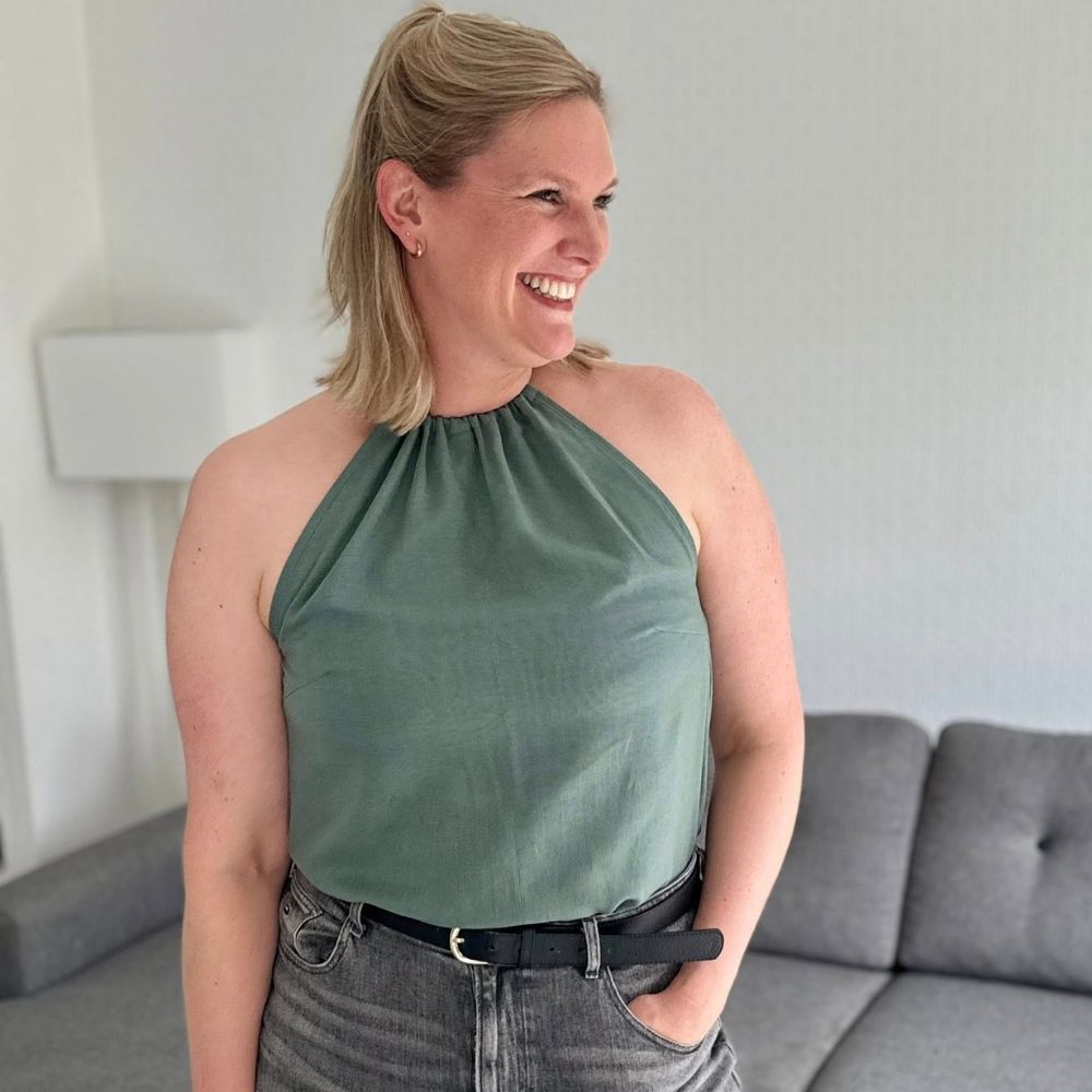 Moeve Design Top Ina 32-46 Schnittmuster Webware Bindeband
