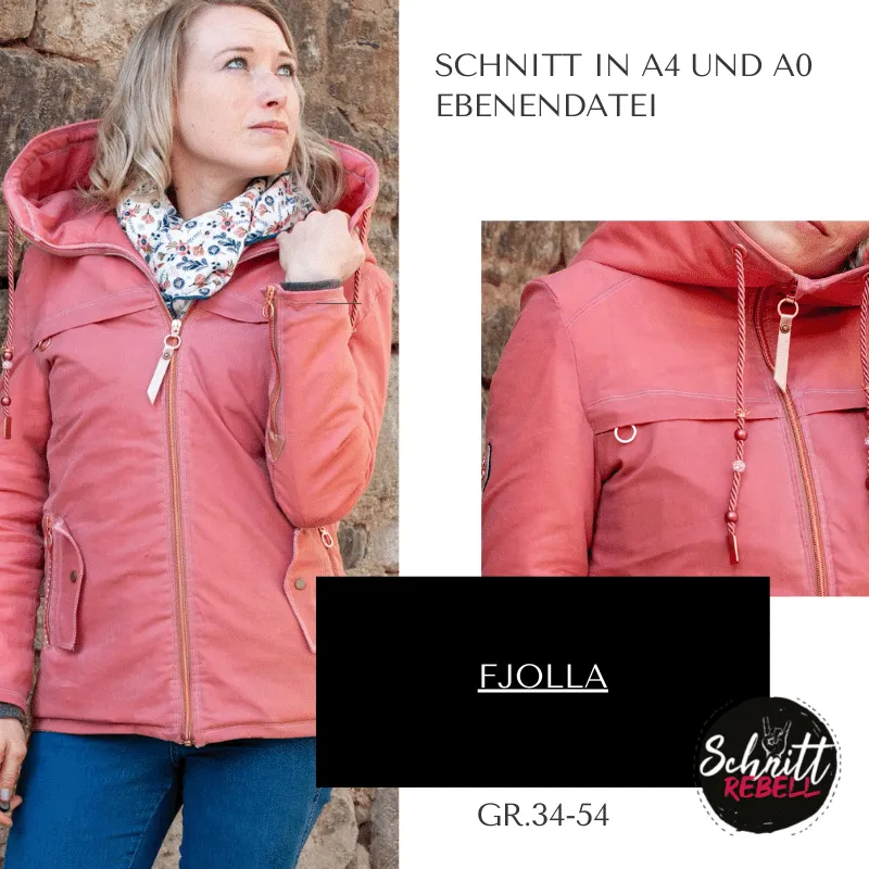 Schnittrebell Fjolla Ebook Jacke Schnittmuster Gr.34-54