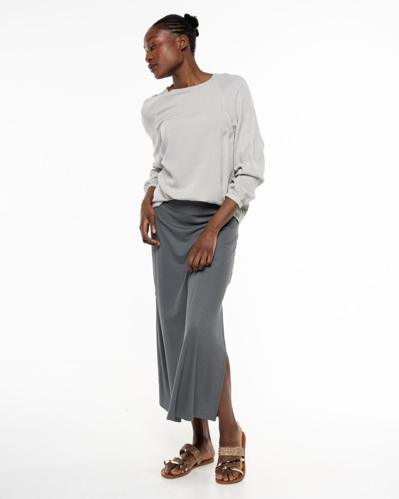marlowe nature Raglanbluse Bluse opal Viskose Ecovero