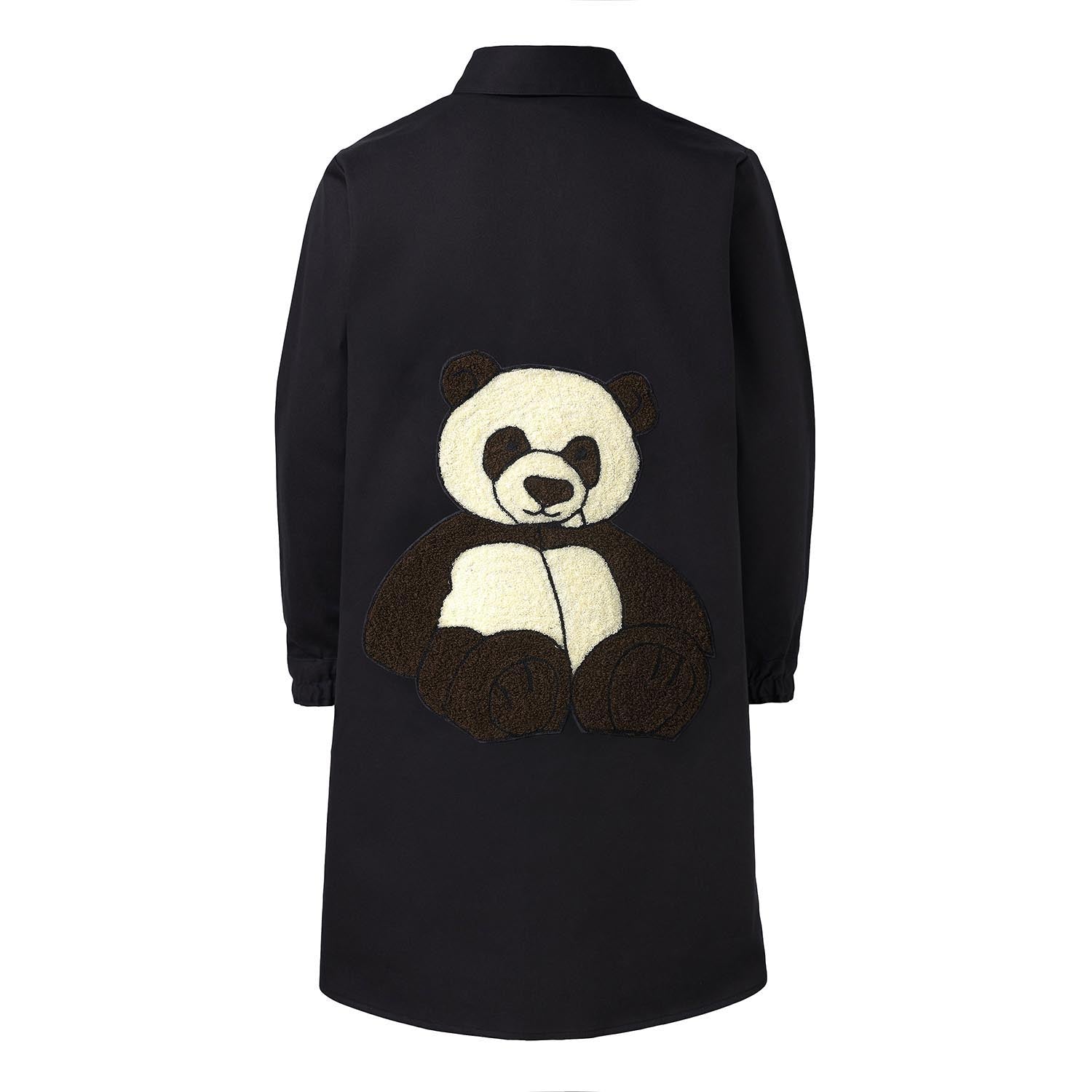 Infantium Victoria Kleid Schwarz Panda Baumwolle Hemdkleid