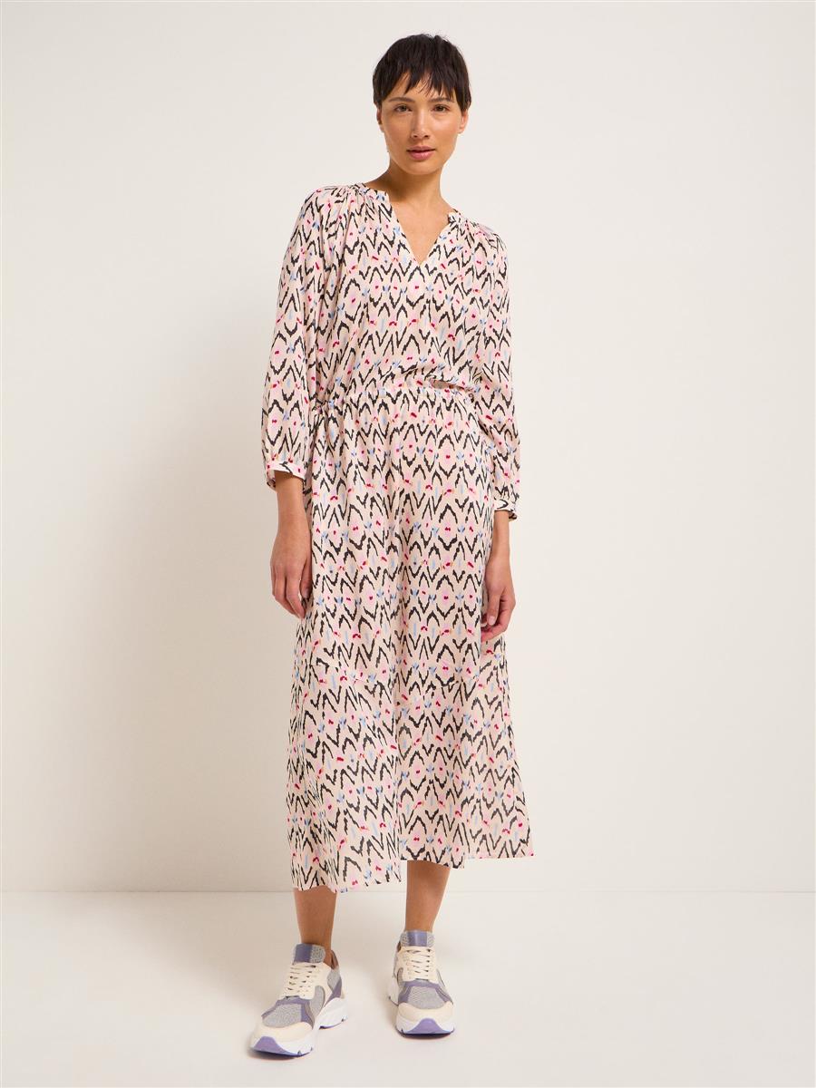 Marlowe Nature Midikleid ikat print natural Seide Gr.36