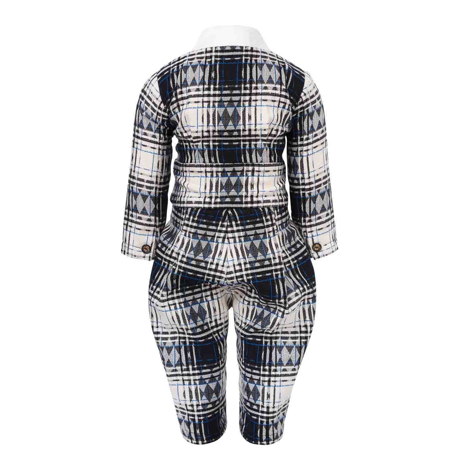 Infantium Victoria Tartan Baby Strampler Karo Gr. 80 Baumwolle