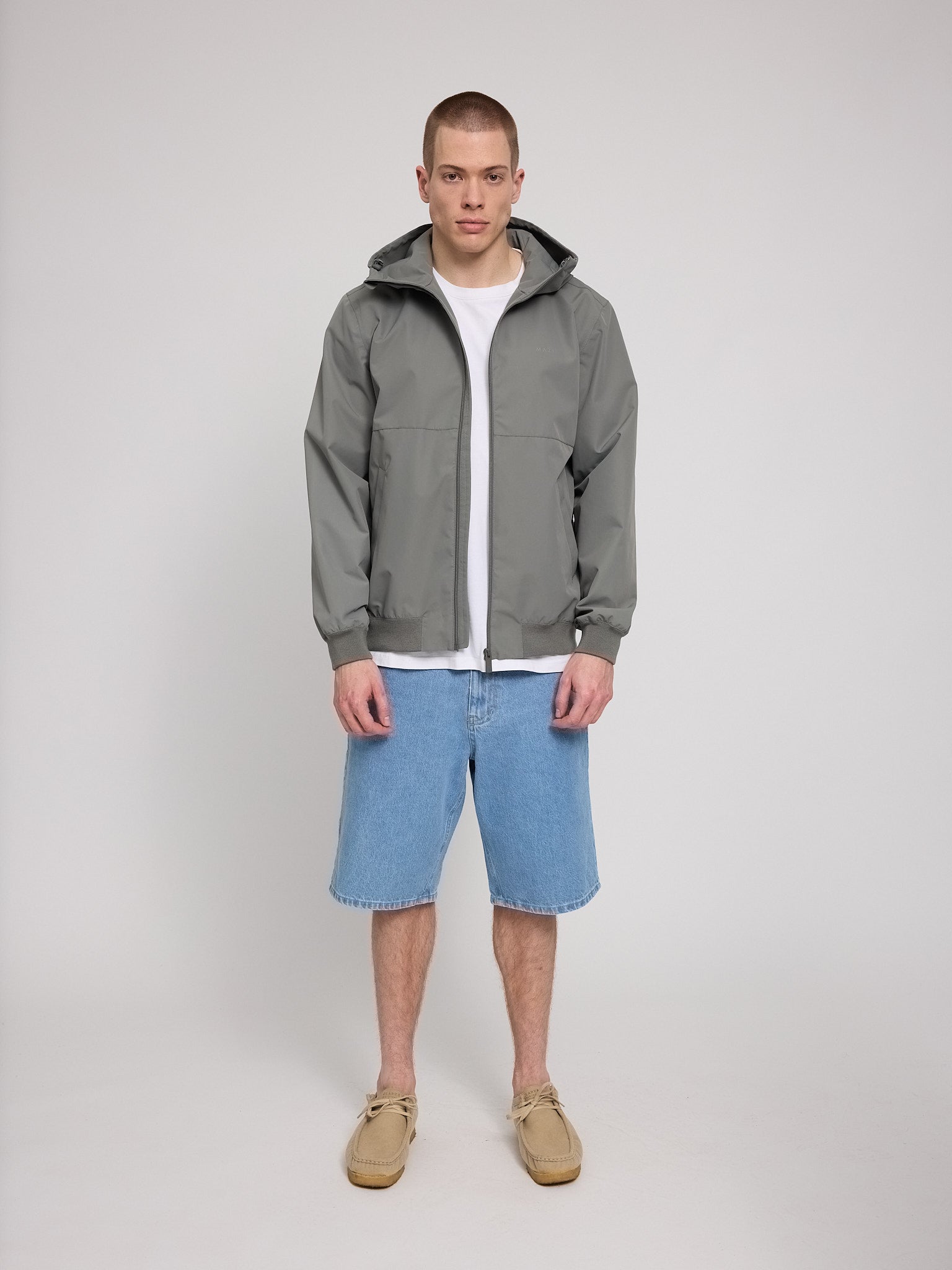 marlowe nature Rain Blouson Regenjacke mood blue recycelt