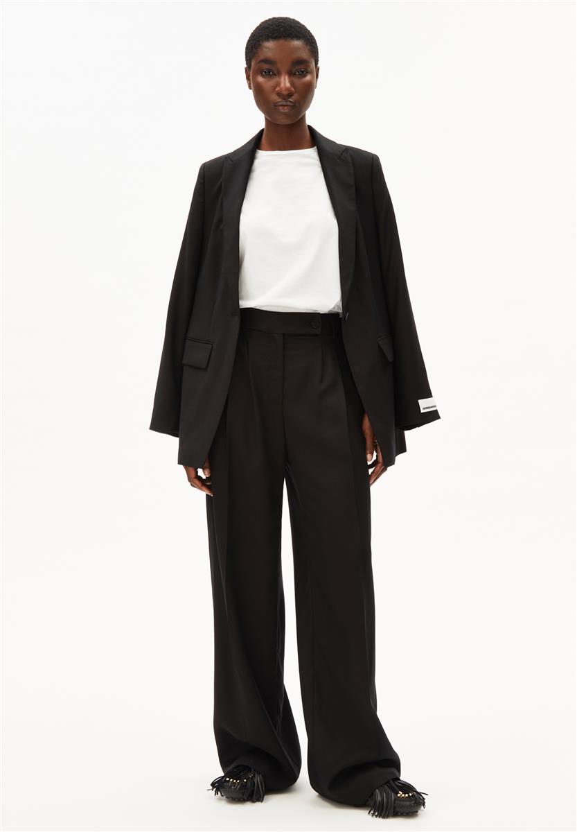 marlowe nature Kaayua Pant Hose schwarz weites Bein