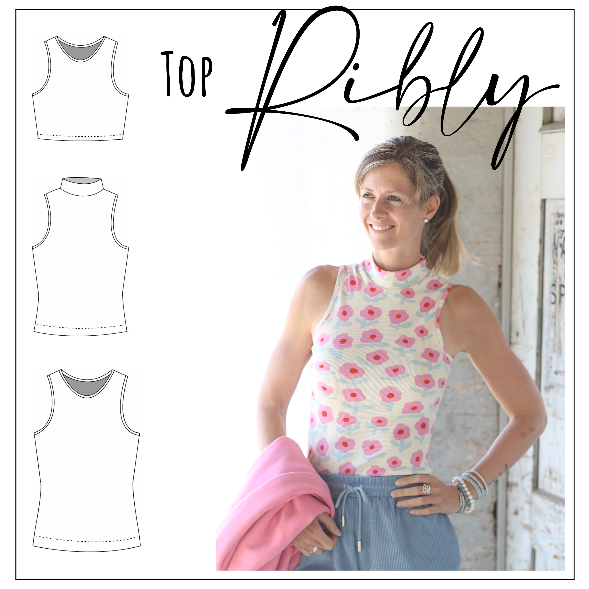 Moeve Design Ribly Top Schnittmuster Gr. 32-52 Damen