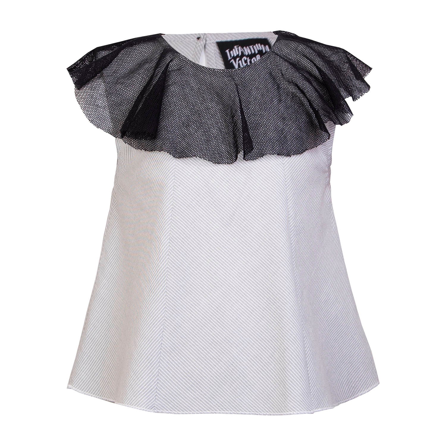 Infantium Victoria Top Mesh Detail grau Baumwolle Mädchen