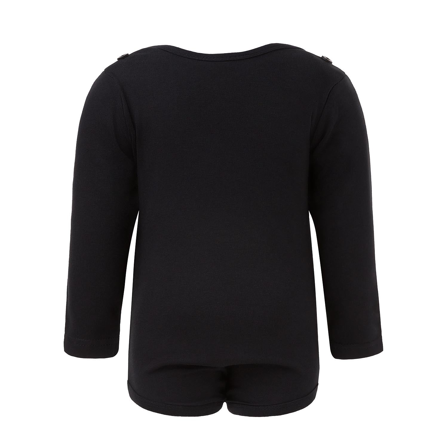 Infantium Victoria Black Onesie Body Baby Schwarz Grün Baumwolle