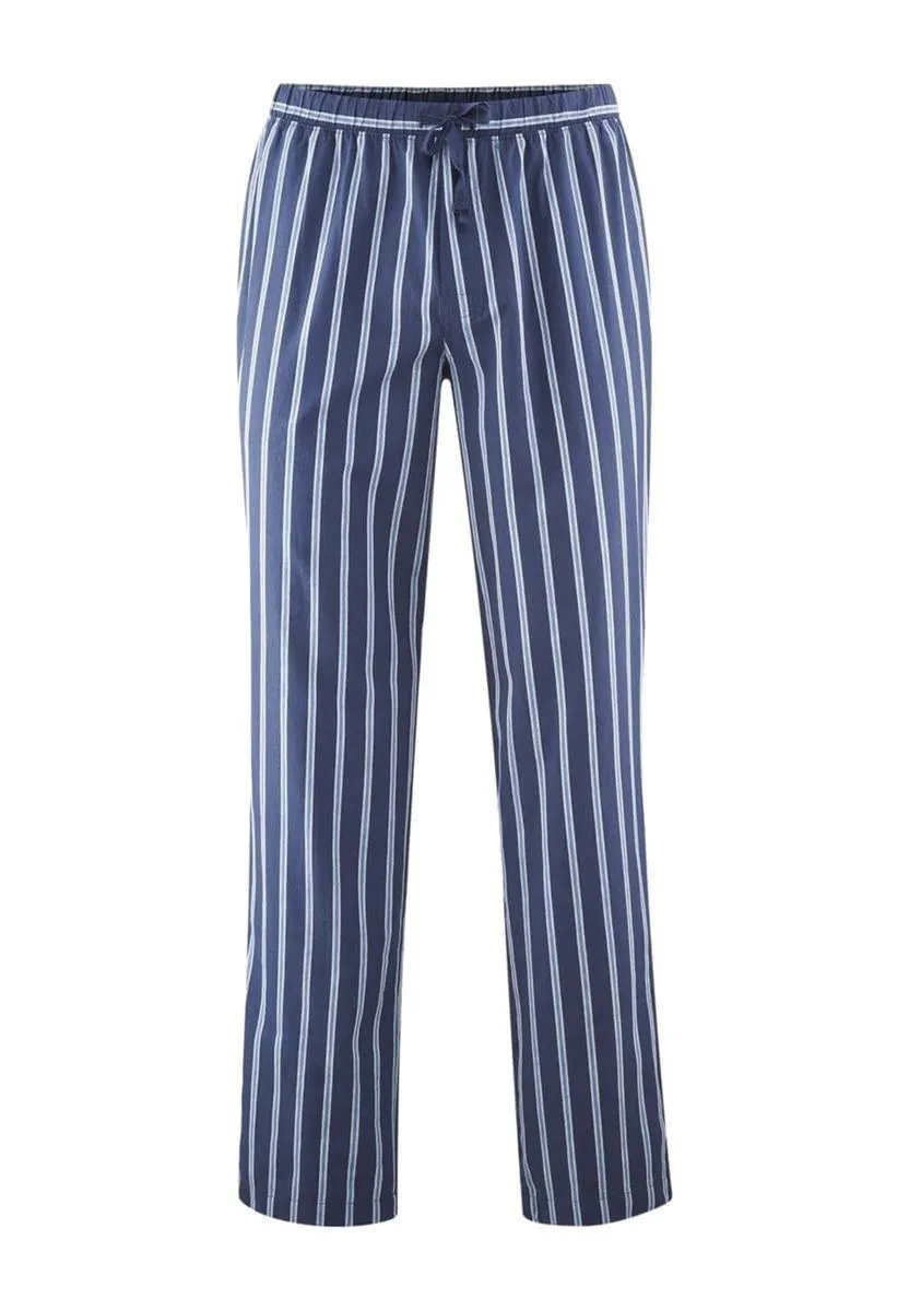 marlowe nature Wäsche Klemens Schlafhose navy azur Bio-Baumwolle