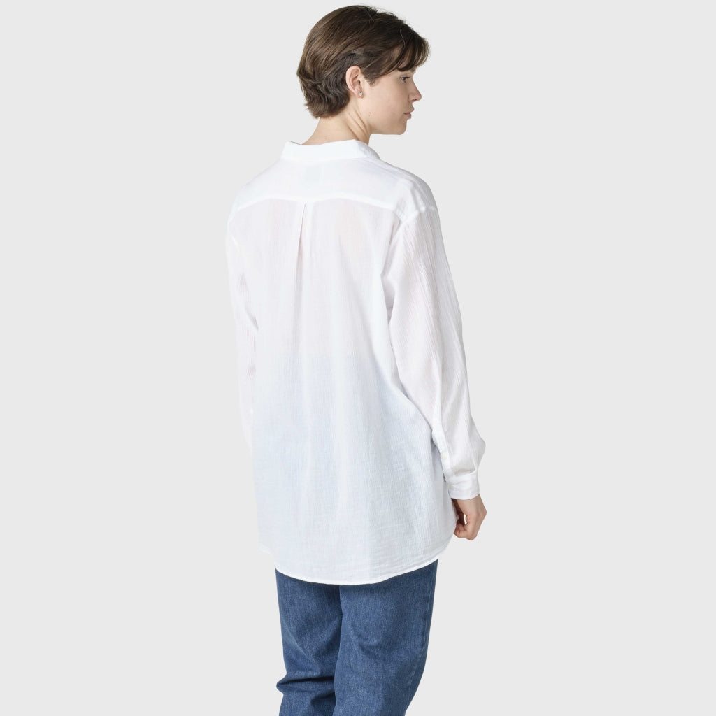 marlowe nature Mille Shirt Hemdbluse white Bio-Baumwolle