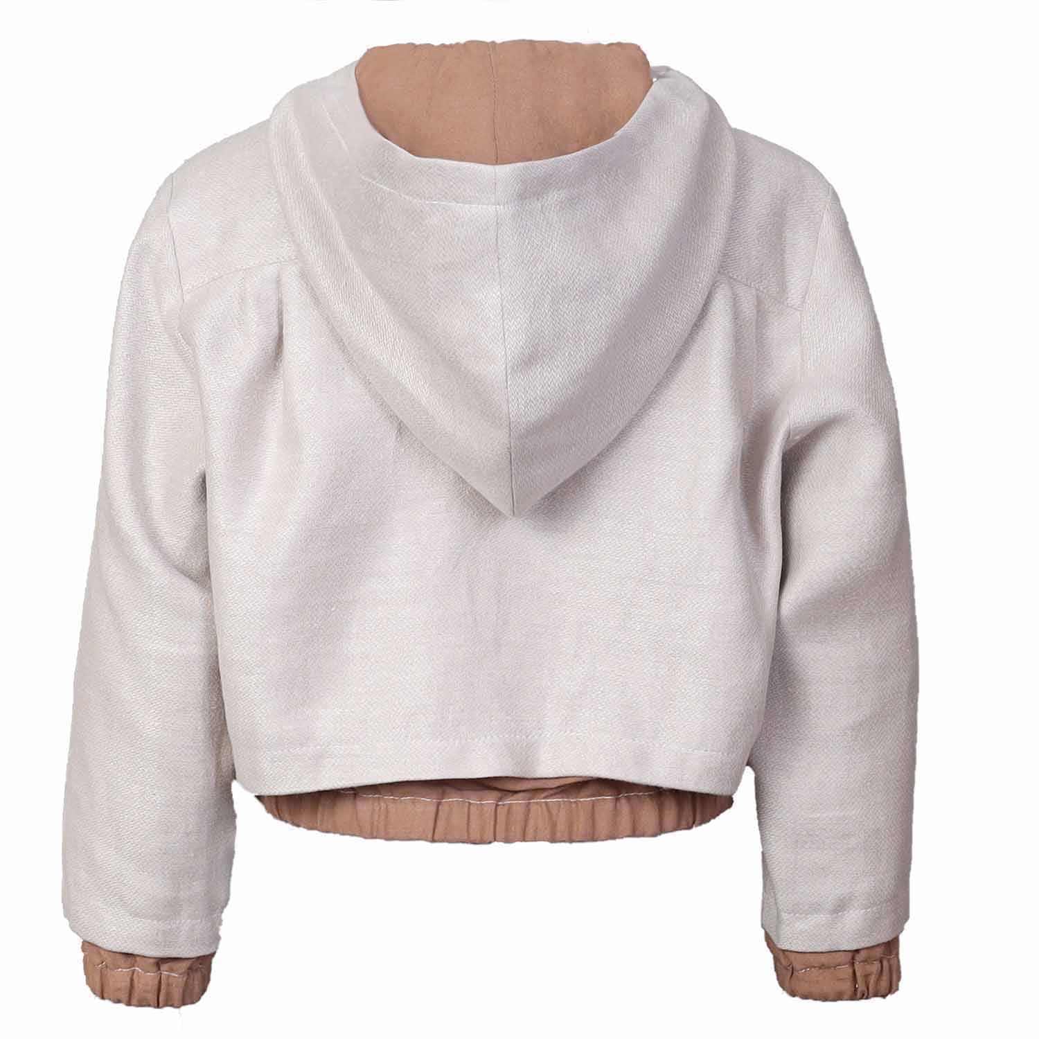 Infantium Victoria Hooded Jacket Beige Kapuzenjacke Leinen