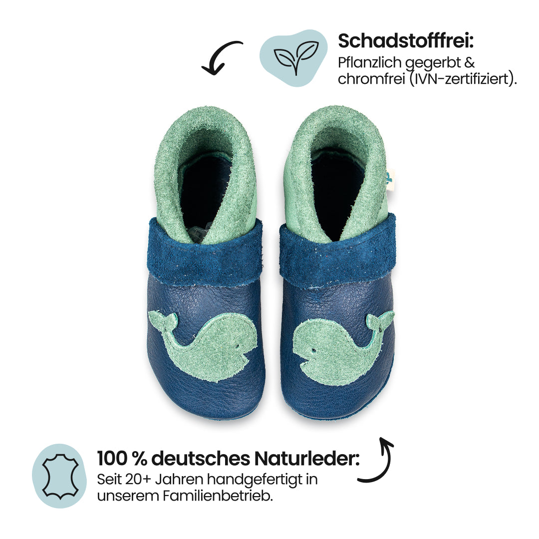 Pantolinos Kleiner Wal Barfußschuhe tobago/distel Tiermotiv