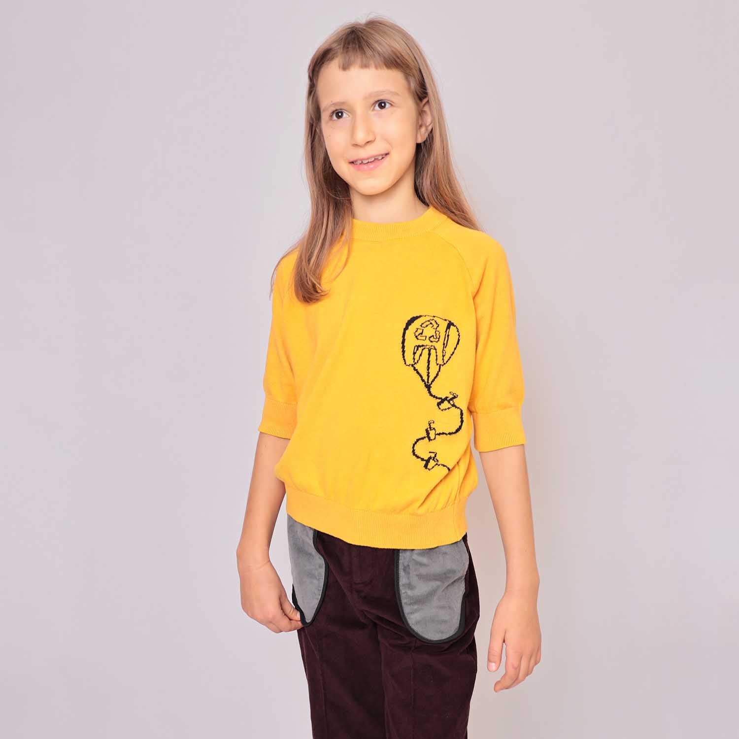 Infantium Victoria Kite Knit Top Stricktop Gelb Gr. 128 Bio