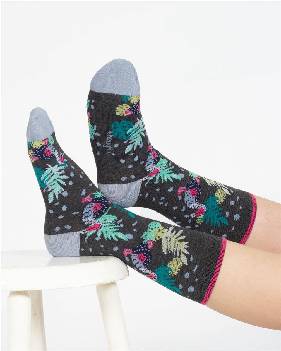 marlowe nature Socken Tropical Animal Crew Socken leopard blue 37-41
