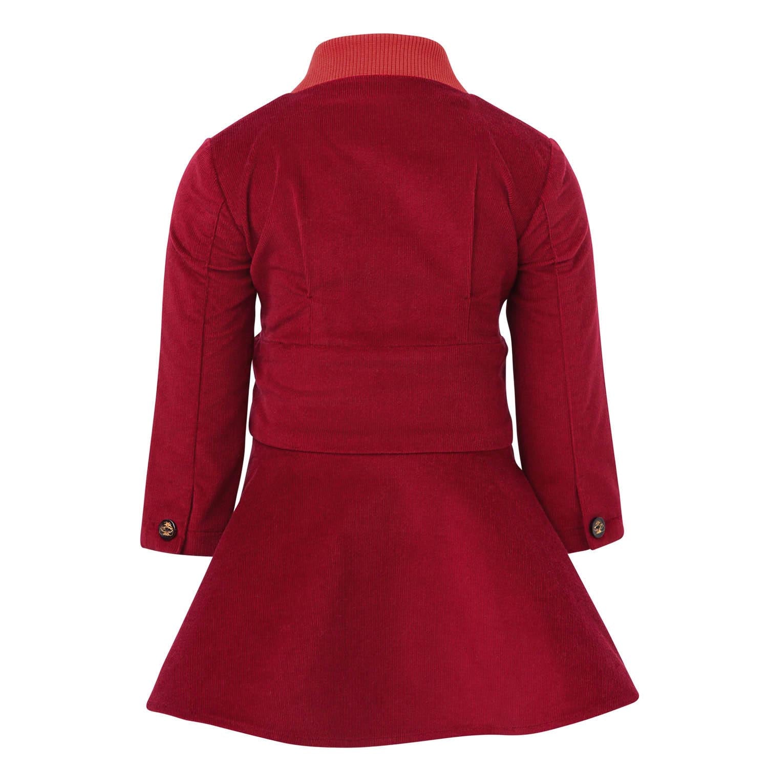 Infantium Victoria Red Velvet Babykleid rot Samt Größe 68
