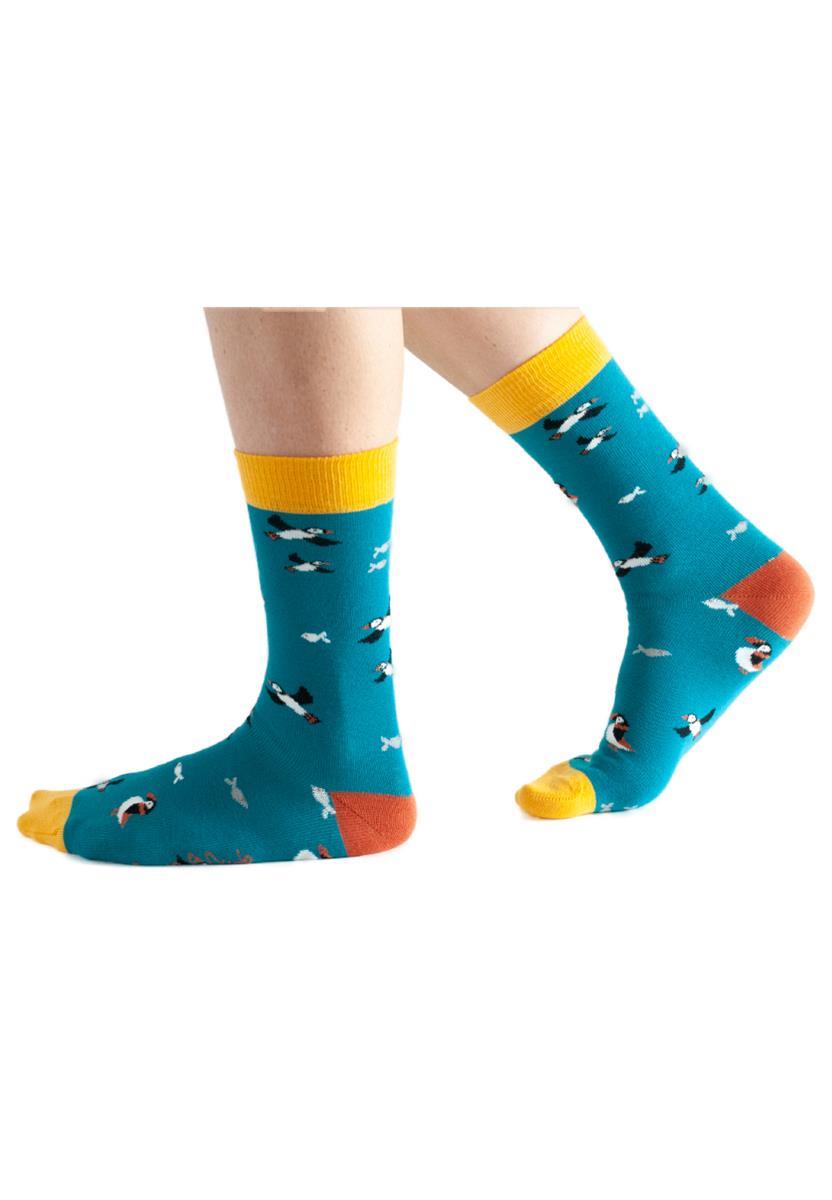 marlowe nature Puffin klein Socken blue1 36-40 Bambus-Mix