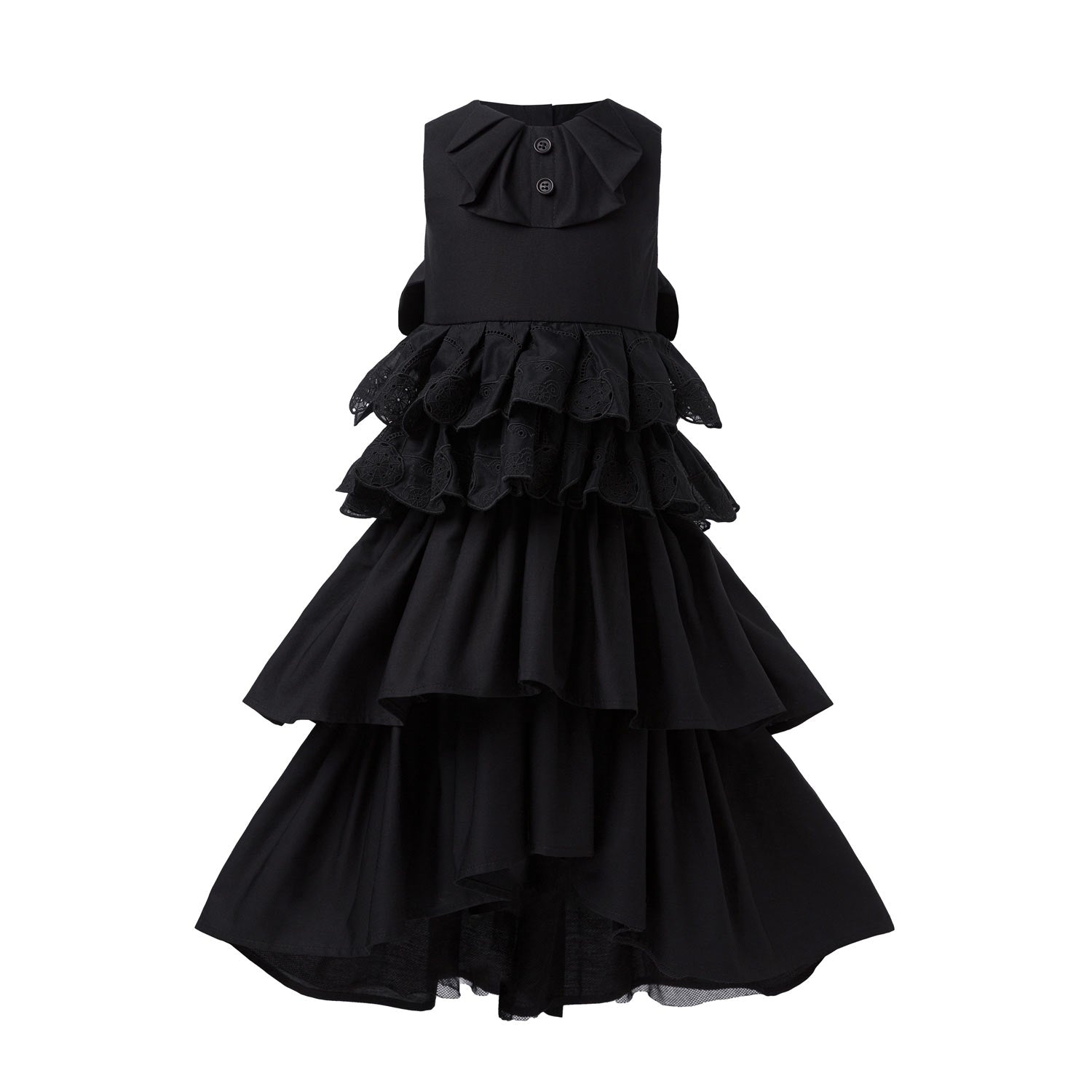 Infantium Victoria Steampunk Kleid Schwarz Spitze Baumwolle
