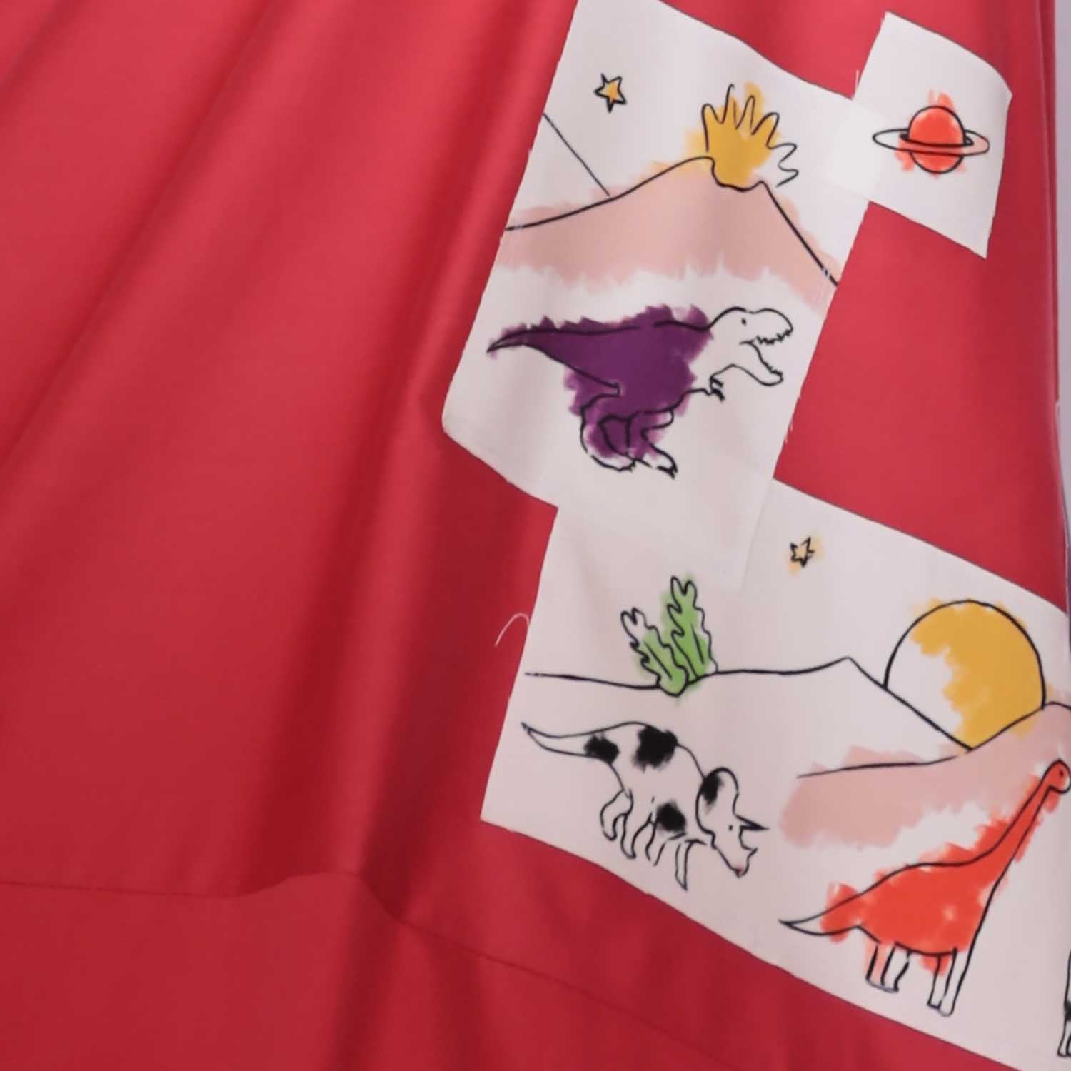 Infantium Victoria Red Zero-Waste Dress Kleid rot Baumwolle
