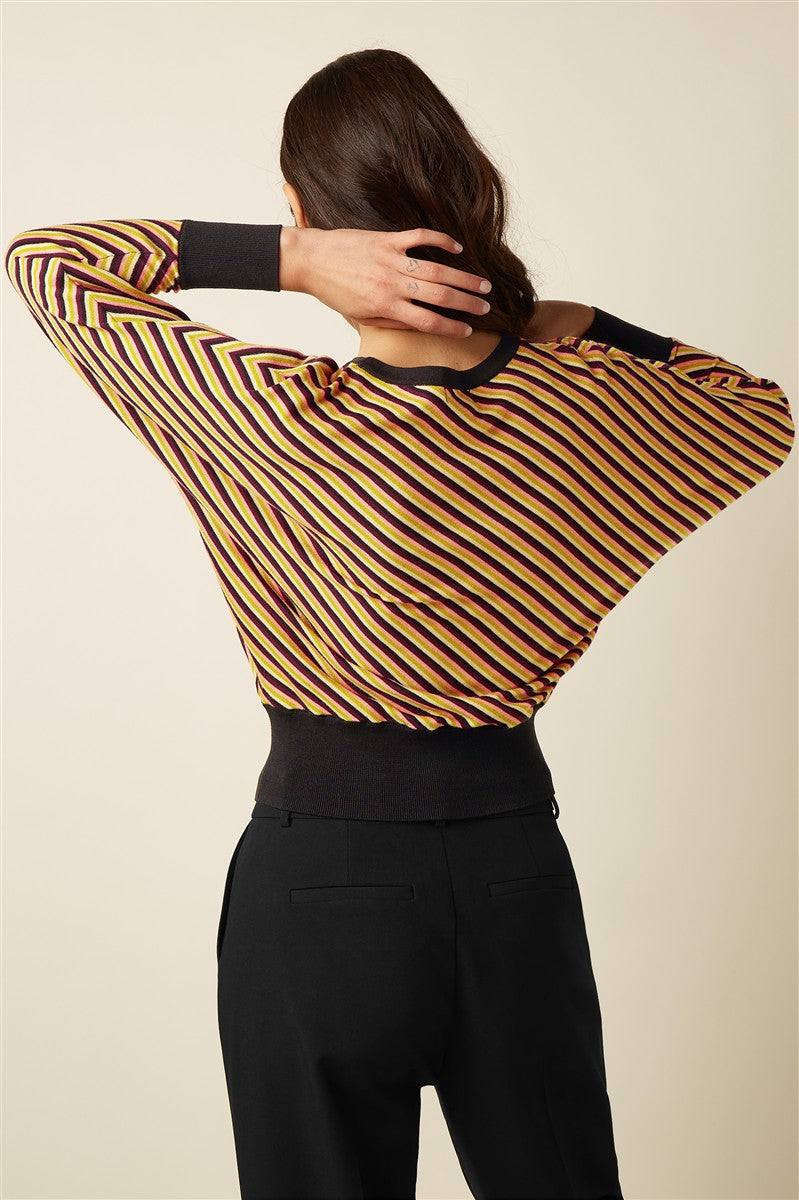 King Louie Daria Top Blaze Pullover Bio-Baumwolle curry yellow