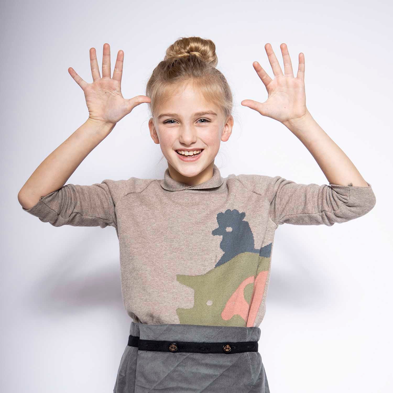 Infantium Victoria Beige Knitted Sweater Pullover Bio