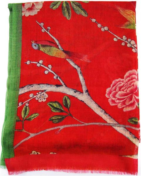 marlowe nature Ultimate Schal Rot Bunt 70x180 Wolle