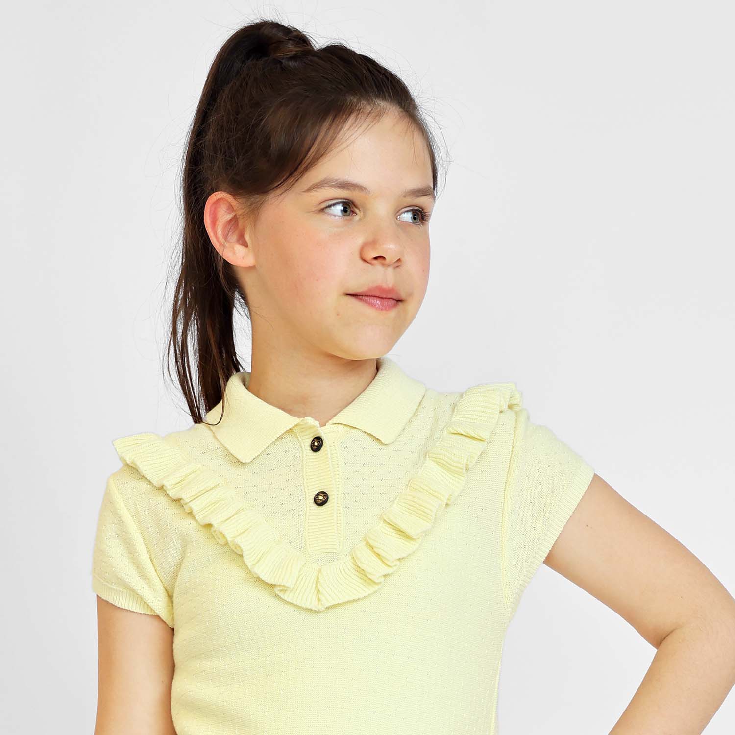 Infantium Victoria Dresses Midikleid Gelb 92 Bio-Baumwolle