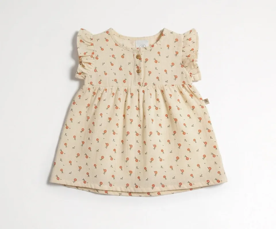 Naturkind Musselin Tunika Baby Tunika Navy 62/68 GOTS