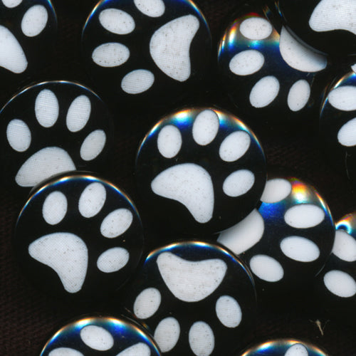 Kam Snaps Plastic Snaps Pfote Druckknöpfe schwarz 25 Sets