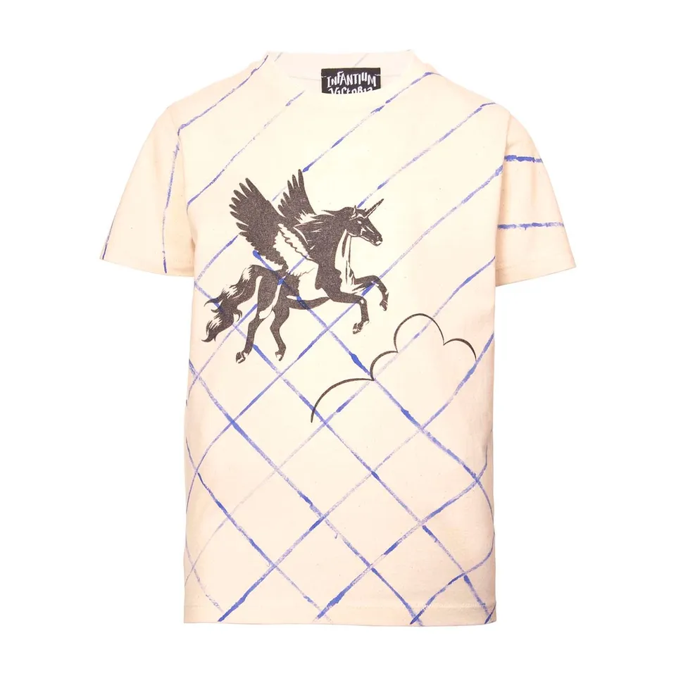 Infantium Victoria Unicorn Lattice T-Shirt 128 Fairtrade