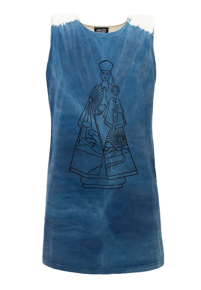 Infantium Victoria Artisanal T-Shirt Dress Kleid Indigo Baumwolle