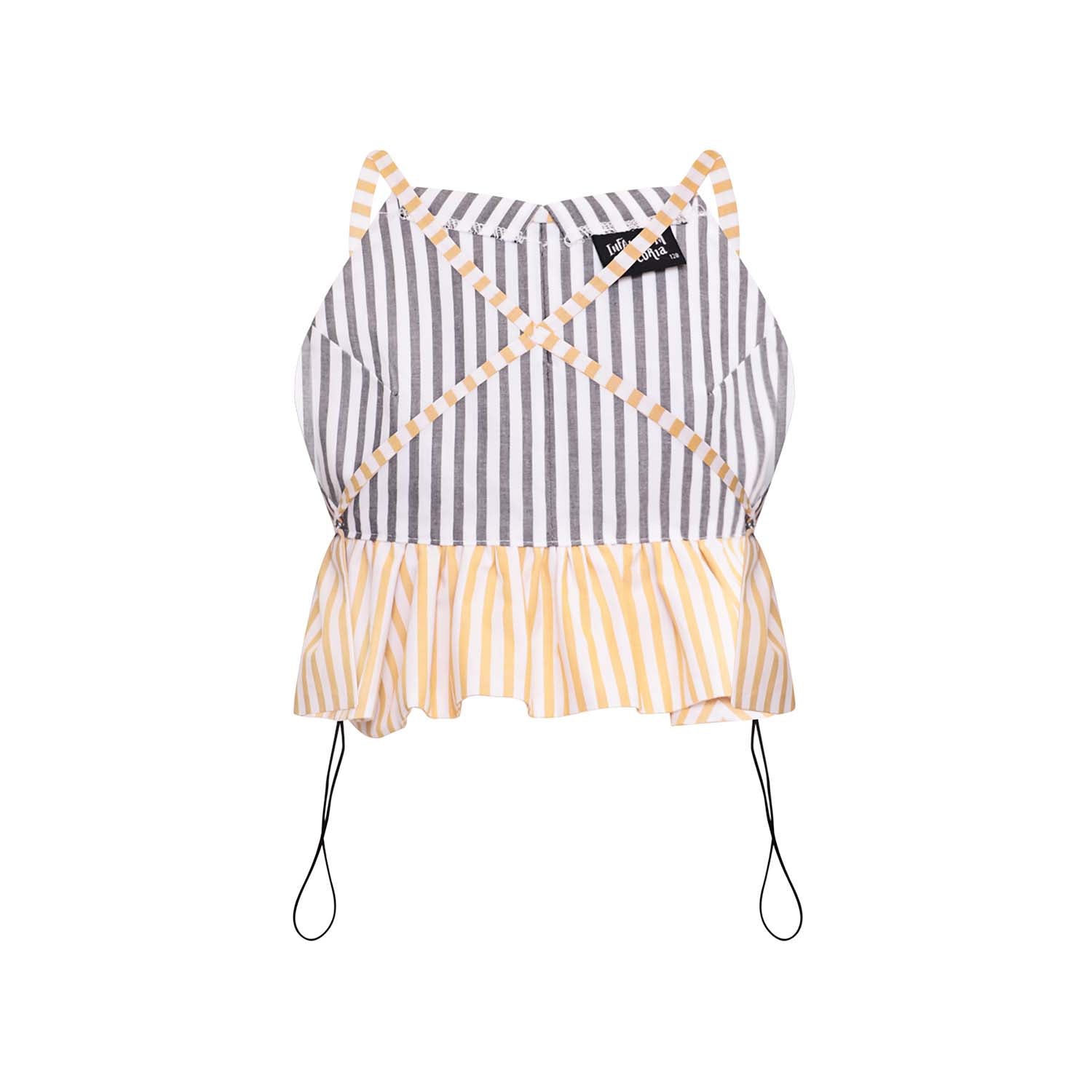 Infantium Victoria Striped Crop Top gestreift Bio-Baumwolle