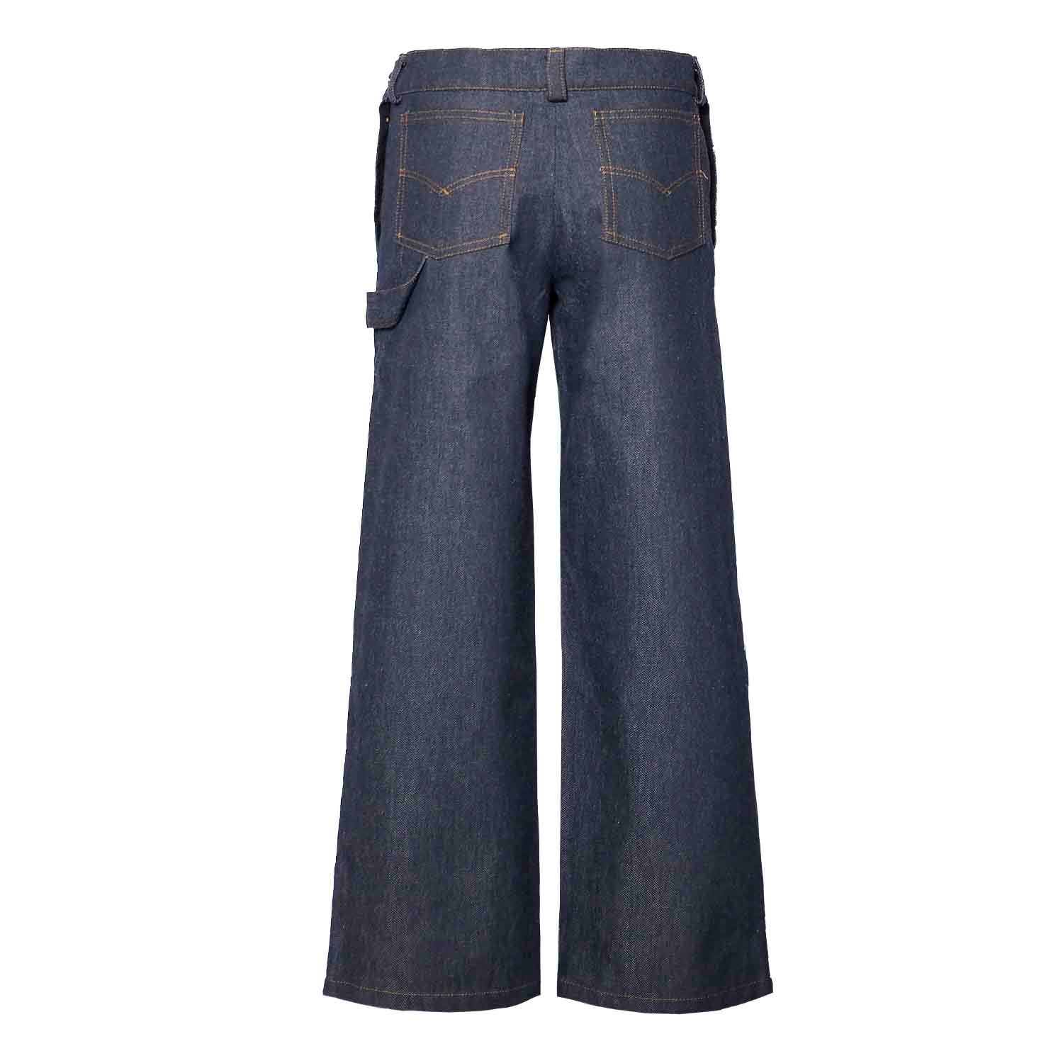 Infantium Victoria Flare Jeans Hose blau mit Klappe