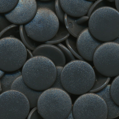 Kam Snaps Plastic Snaps B04 Druckknöpfe dunkelgrau 50 Sets