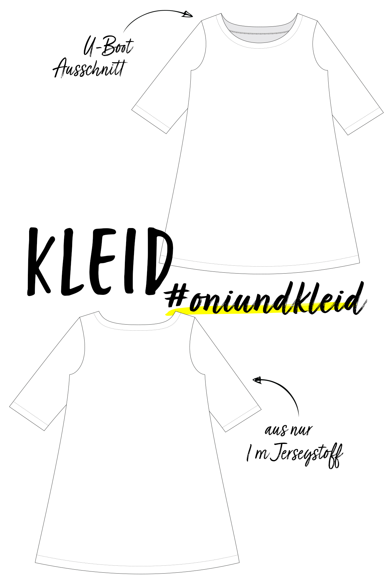 Yes, Honey #oniundkleid Kleid Schnittmuster Damen zum Nähen