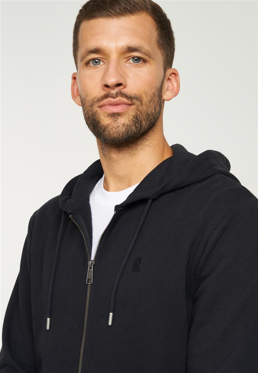 marlowe nature Birch Sweatjacke Bio-Baumwolle black