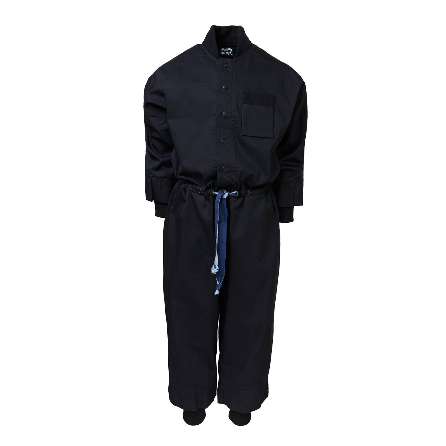 Infantium Victoria Black Cotton Overall schwarz Bio-Baumwolle