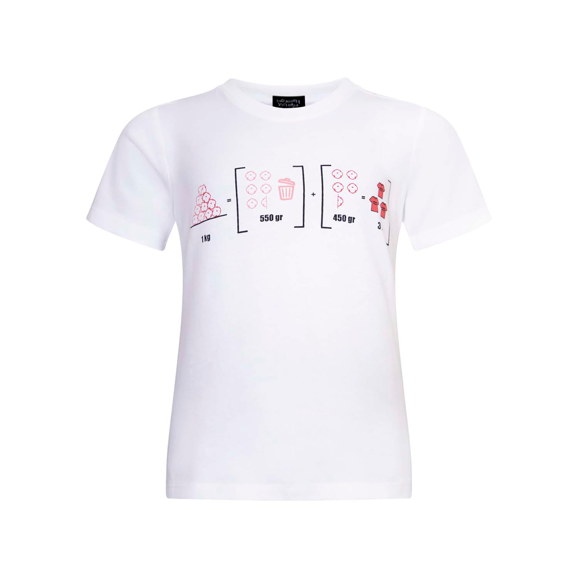 Infantium Victoria Kinder T-Shirt Weiß Infographics Bio Gr.128
