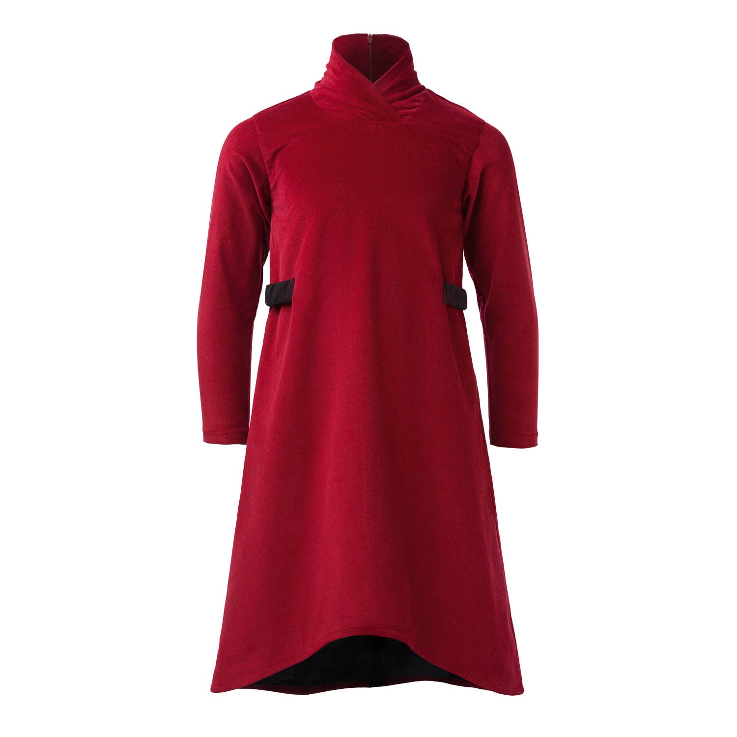 Infantium Victoria Rollkragen Kleid Rot Cord Gr. 104-176