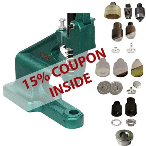 KAM Snaps Tools DK93 Tischpresse Taschen Bundle Nieten Ösen Set