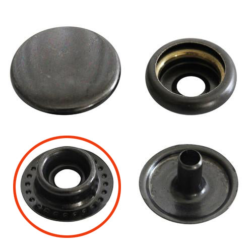 Kam Snaps Metal Snaps Druckknöpfe antik messing 50 Kappen