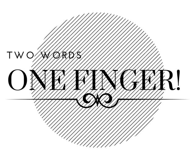 Schnittrebell Two words one finger Plotterdatei Download