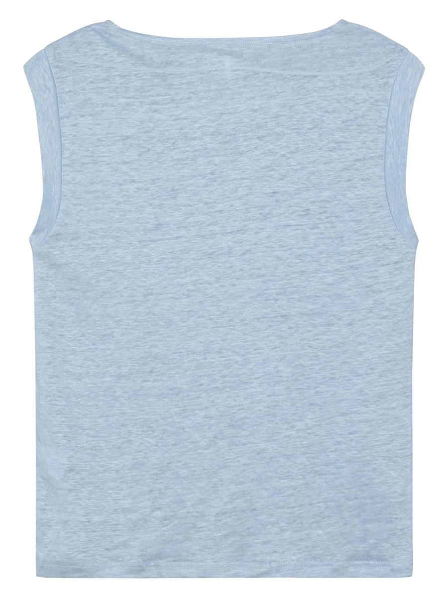 marlowe nature Loose Fold Up Linen T-Shirt total eclipse XS