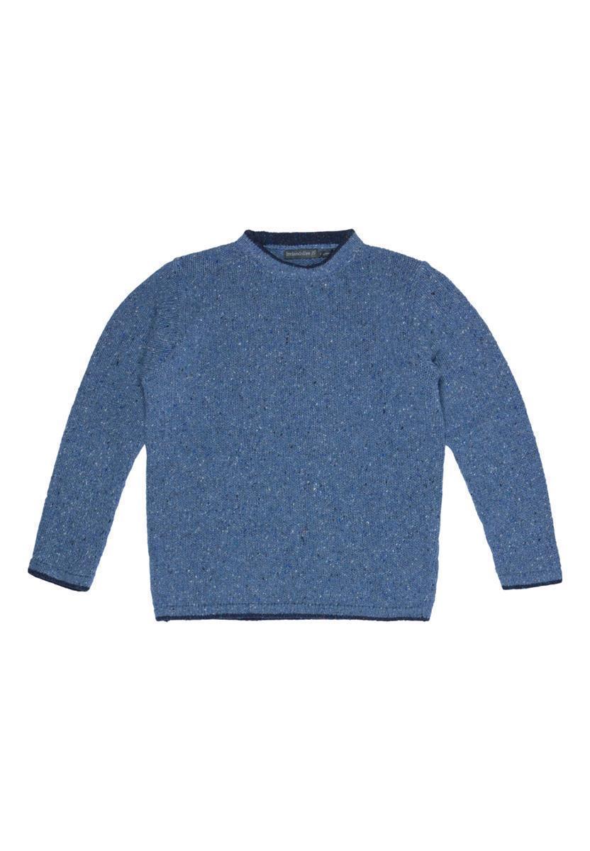 marlowe nature Roundstone Sweater Wollpullover light greyink marl